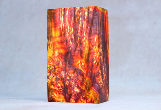 Stabilized Maple Burl Wood Mod Block